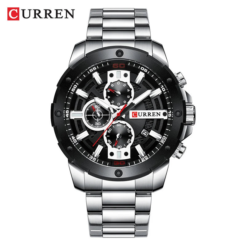 Curren 8336 Men's Chronograph Watch | Stainless Steel, Japan Quartz, Business Style iTrade.si