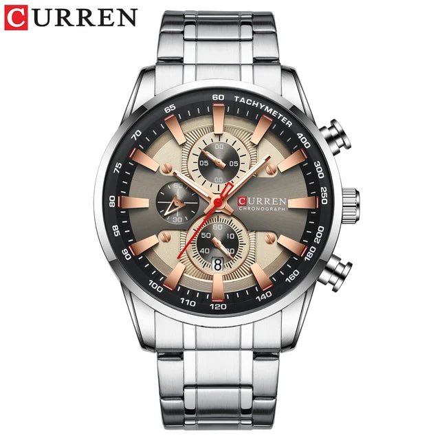 Curren 8351 Men's Wristwatch | Stainless Steel, Quartz Movement, Business Style iTrade.si