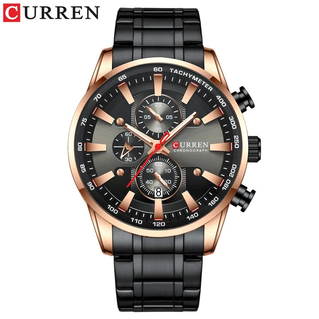 Curren 8351 Men's Wristwatch | Stainless Steel, Quartz Movement, Business Style iTrade.si