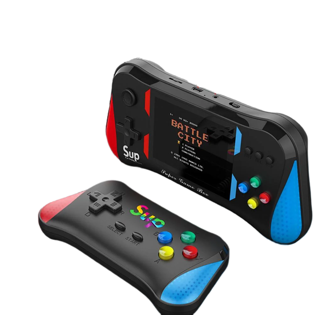 Prenosna miniaturna retro SUP video igralna konzola X7M - ročna konzola z izhodom HD AV, vgrajenimi 500 igrami, elektronskim igralnim ploščkom 