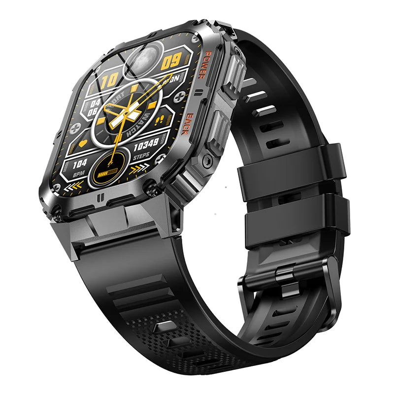K61 Pro Smartwatch | 1.96'' AMOLED Screen, Bluetooth Music, Compass, 380mAh Battery iTrade.si
