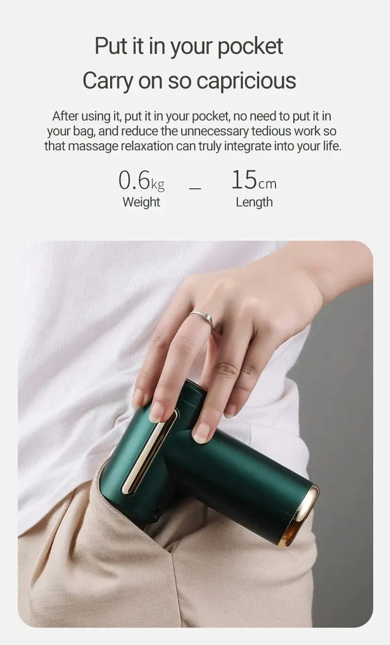 Manual Massager with 8 Extensions, 4 Speeds and up to 3200 Revolutions per Minute iTrade.si