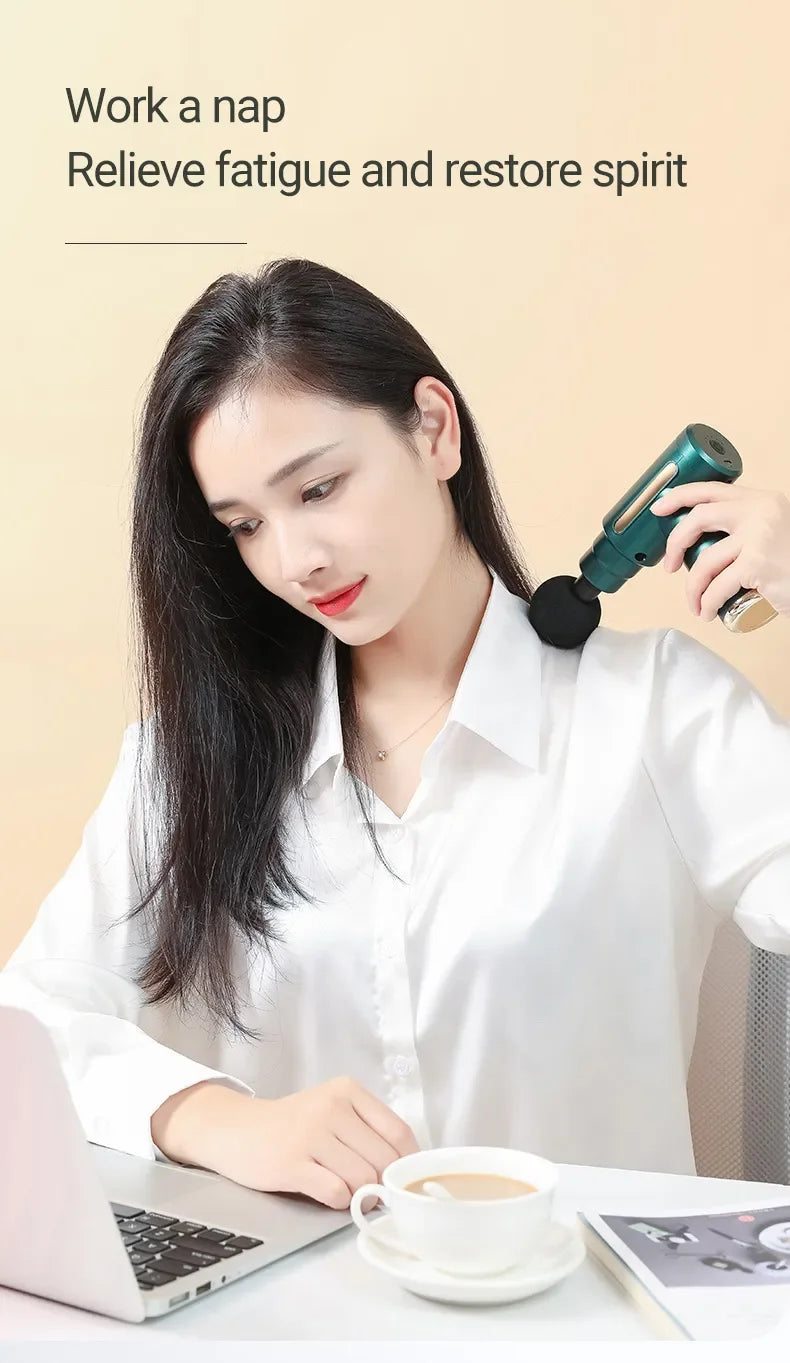 Manual Massager with 8 Extensions, 4 Speeds and up to 3200 Revolutions per Minute iTrade.si