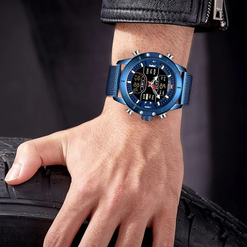 NAVIFORCE 9153 High-Quality Men's Quartz Hand Watch: Premium Stainless Steel Strap, Exquisite Craftsmanship iTrade.si