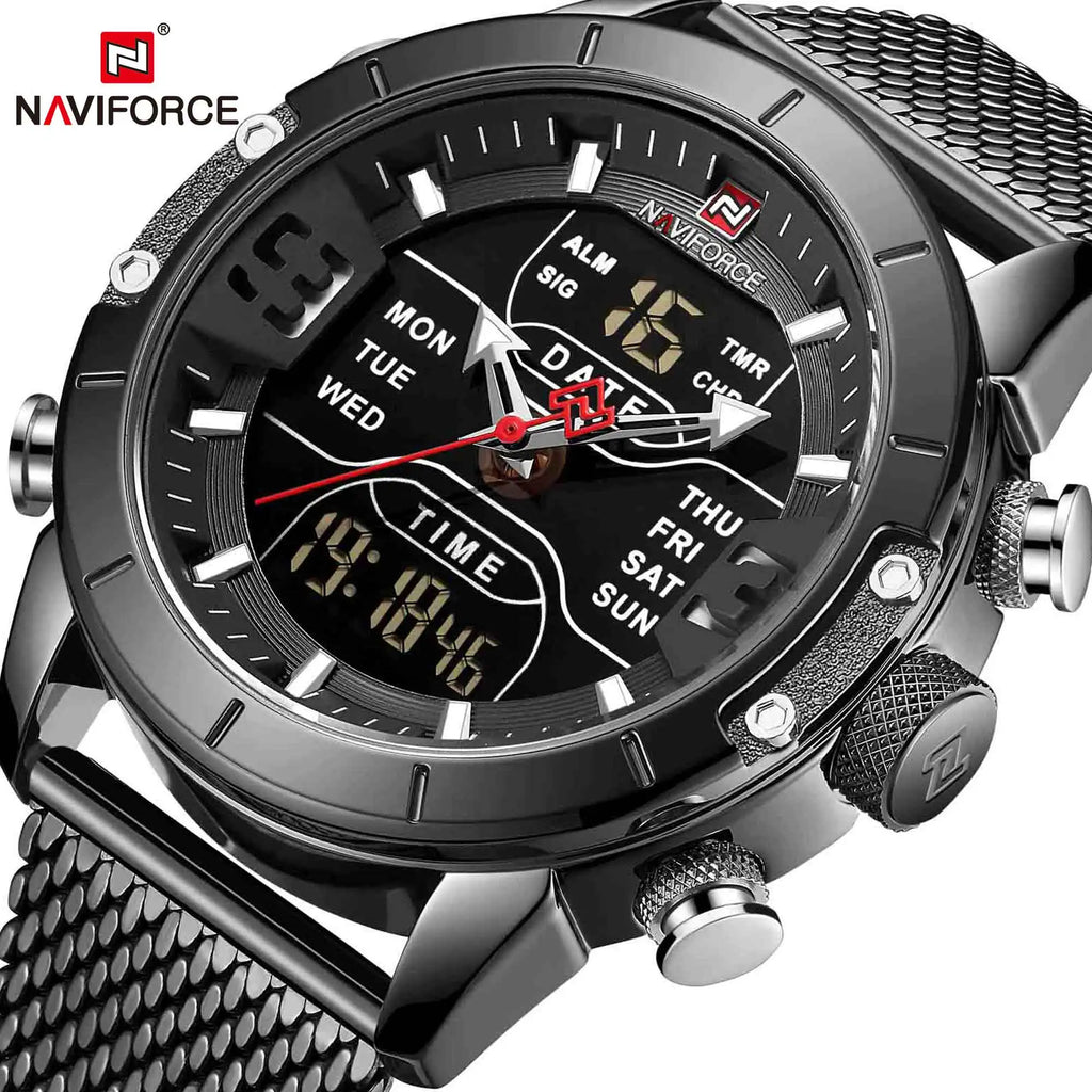 NAVIFORCE 9153 High-Quality Men's Quartz Hand Watch: Premium Stainless Steel Strap, Exquisite Craftsmanship iTrade.si