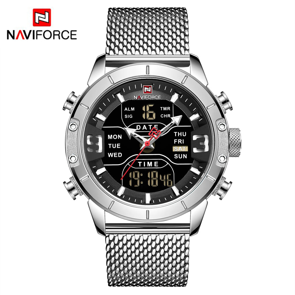 NAVIFORCE 9153 High-Quality Men's Quartz Hand Watch: Premium Stainless Steel Strap, Exquisite Craftsmanship iTrade.si