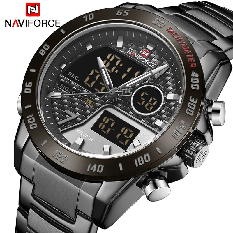 NAVIFORCE 9171 SBEBE Luxury Wrist Watch: Fashion, Sport Quartz, Male Watches – Reloj Navy Force Elegance iTrade.si