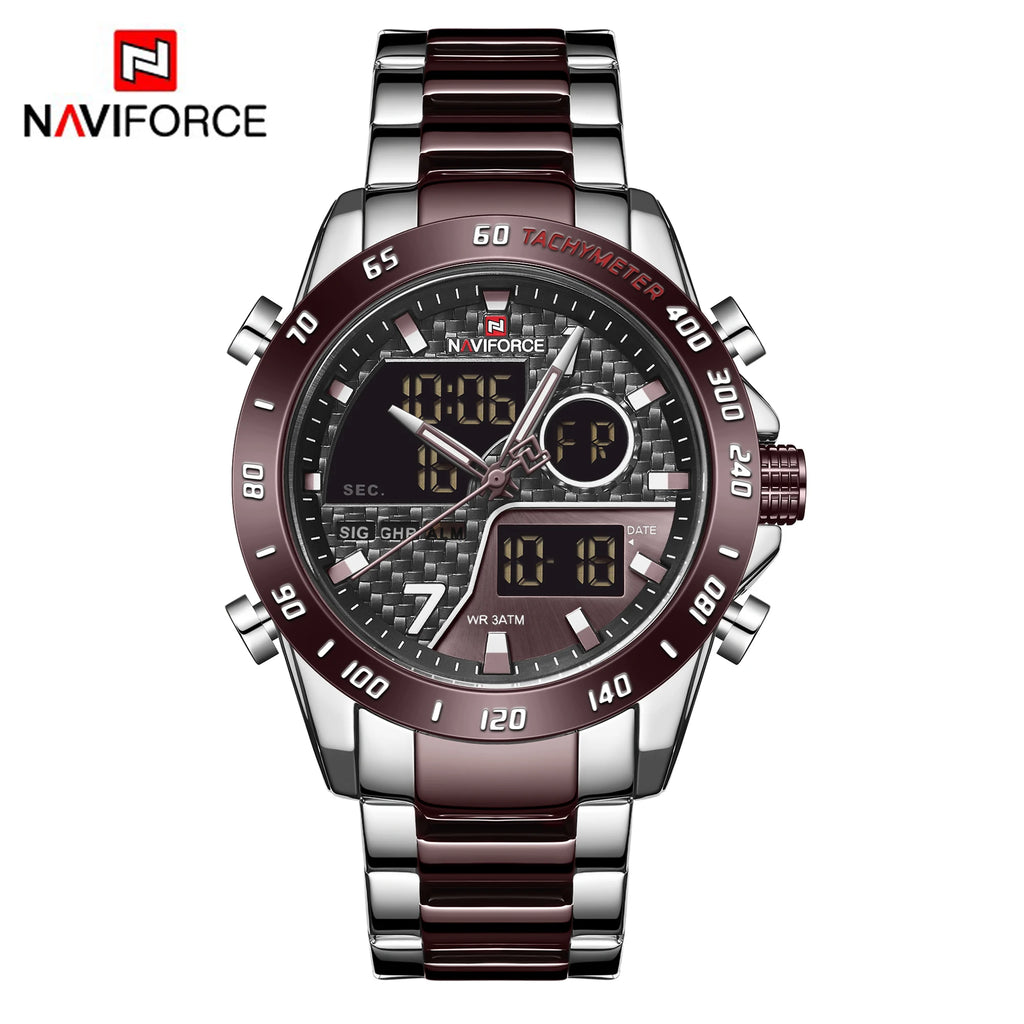 NAVIFORCE 9171 SBEBE Luxury Wrist Watch: Fashion, Sport Quartz, Male Watches – Reloj Navy Force Elegance iTrade.si