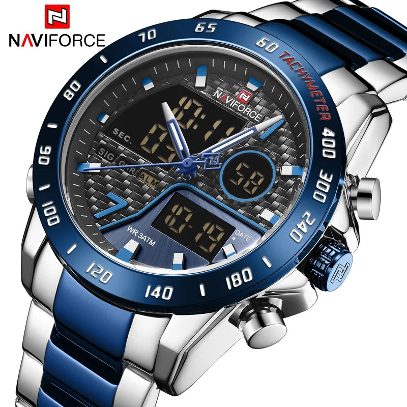 NAVIFORCE 9171 SBEBE Luxury Wrist Watch: Fashion, Sport Quartz, Male Watches – Reloj Navy Force Elegance iTrade.si