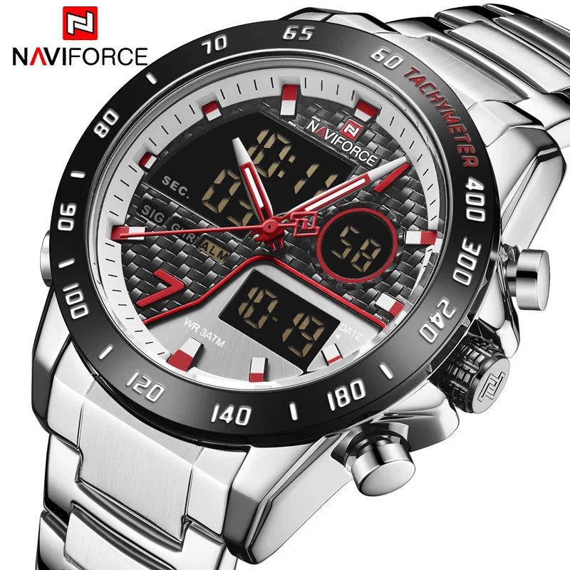 NAVIFORCE 9171 SBEBE Luxury Wrist Watch: Fashion, Sport Quartz, Male Watches – Reloj Navy Force Elegance iTrade.si