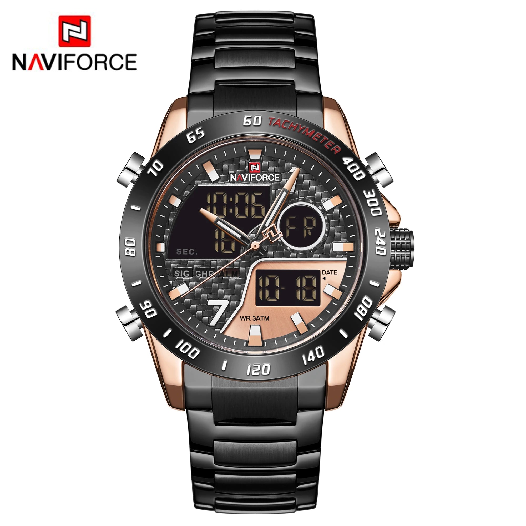 NAVIFORCE 9171 SBEBE Luxury Wrist Watch: Fashion, Sport Quartz, Male Watches – Reloj Navy Force Elegance iTrade.si