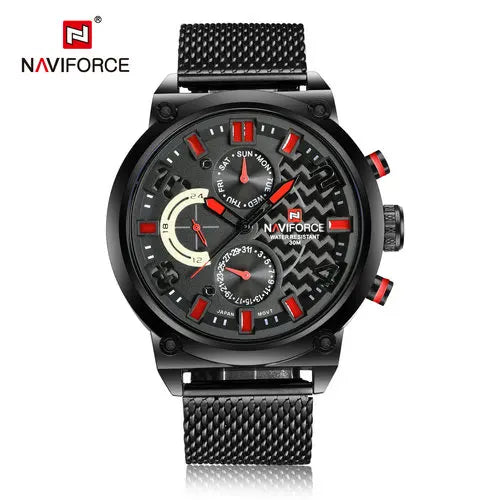 Naviforce 9068 Men's Quartz Luxury Watch | Calendar, Sports Wristwatch iTrade.si