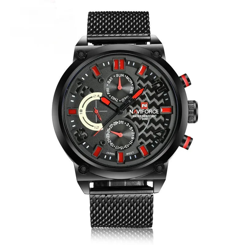 Naviforce 9068 Men's Quartz Luxury Watch | Calendar, Sports Wristwatch iTrade.si
