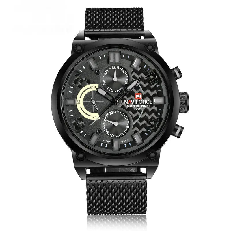 Naviforce 9068 Men's Quartz Luxury Watch | Calendar, Sports Wristwatch iTrade.si