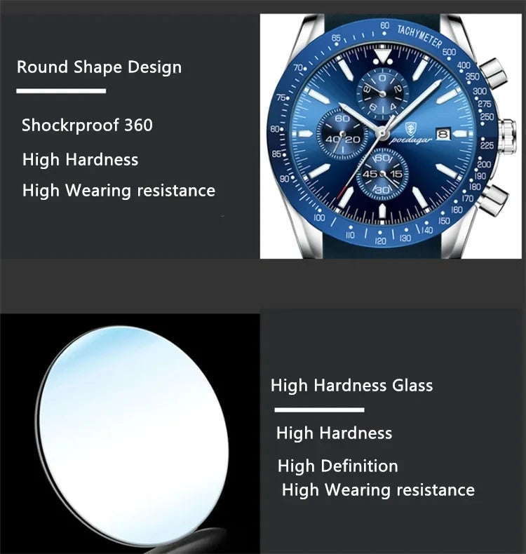 POEDAGAR 988 Luxury Chronograph Watch for Men: iTrade.si