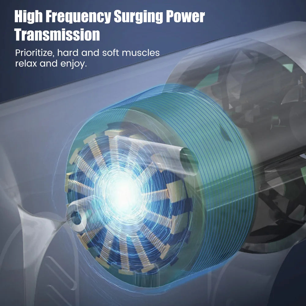 Portable Mini Fascia Massage Gun - Massage from a small massager for muscle stimulation, body relaxation, neck, and back; fitness equipment iTrade.si