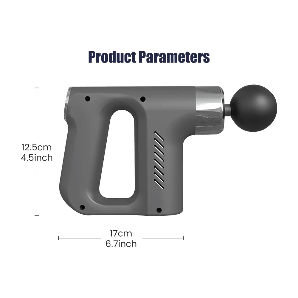 Portable Mini Fascia Massage Gun - Massage from a small massager for muscle stimulation, body relaxation, neck, and back; fitness equipment iTrade.si