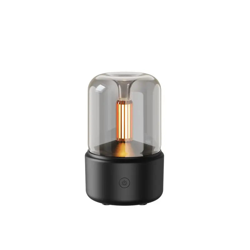 Unique Design Aroma Diffuser Humidifier 120ml - Portable USB Humidifier with Candlelight for Aromatherapy - Ideal for Car, Home, Desk iTrade.si