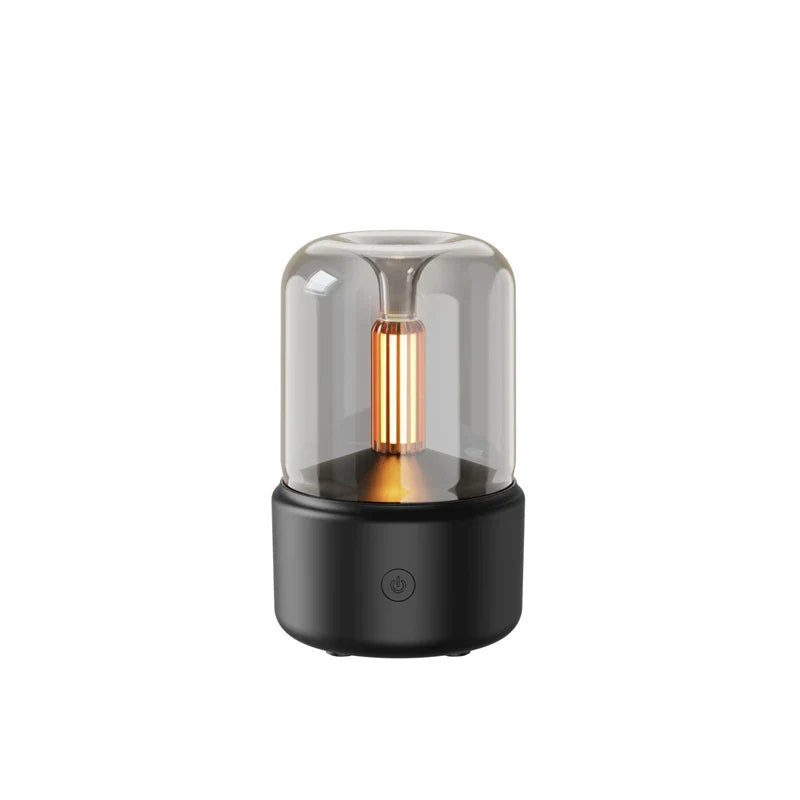 Unique Design Aroma Diffuser Humidifier 120ml - Portable USB Humidifier with Candlelight for Aromatherapy - Ideal for Car, Home, Desk iTrade.si