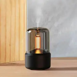 Unique Design Aroma Diffuser Humidifier 120ml - Portable USB Humidifier with Candlelight for Aromatherapy - Ideal for Car, Home, Desk iTrade.si