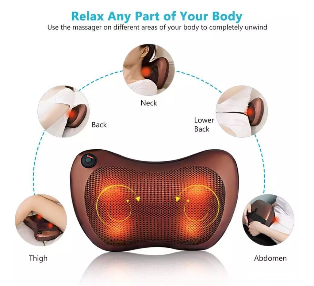 Universal Massager Pillow: Versatile At-Home Relaxation with 12V and 220V Compatibility iTrade.si