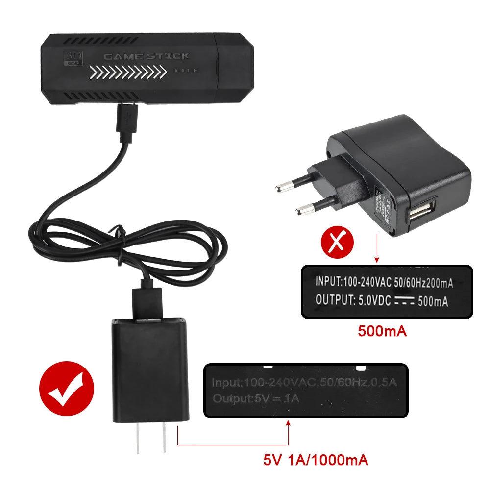 X2 Plus Retro Video Game Console 3D TV Game Stick 2.4G Wireless Controller HD-Out 40000Games For PSP/N64/PS1 iTrade.si